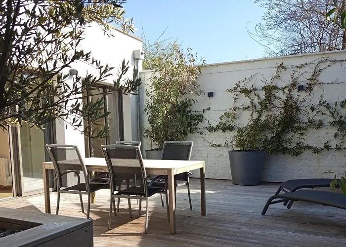 Large House Terrace Entrance Le Touquet Ferienhaus Cucq